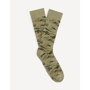Khaki pánské army ponožky Celio Disocamou obraz