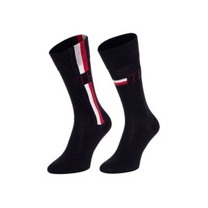 Tommy Hilfiger Sada dvou párů pánských vzorovaných ponožek v černé barvě Tommy Hi - Pánské obraz