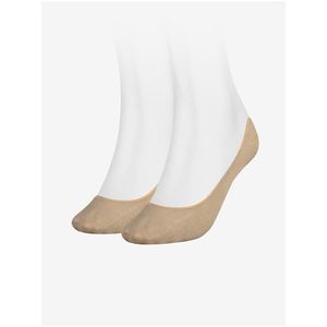 Sada dvou párů béžových dámských ponožek Tommy Hilfiger - Dámské obraz