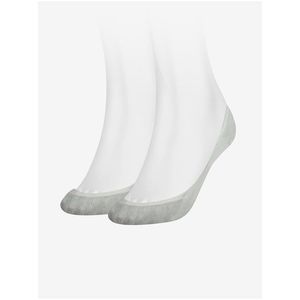 Sada dvou párů světle šedých dámských ponožek Tommy Hilfiger obraz