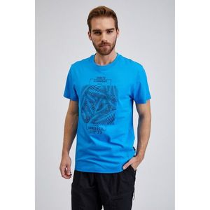 SAM 73 Modré pánské bavlněné tričko s potiskem SAM73 Almandit obraz
