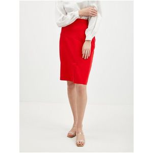 Červená dámská pouzdrová sukně ORSAY obraz