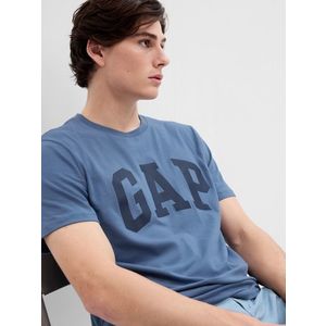 Modré pánské bavlněné tričko GAP obraz