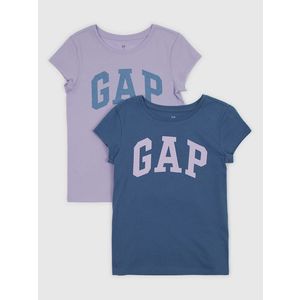 Sada dvou holčičích triček v tmavě modré a fialové barvě GAP obraz
