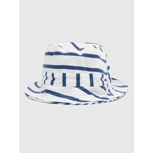 Modro-bílý dětský oboustranný klobouk GAP obraz