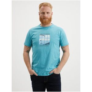 Světlé modré pánské tričko LERROS - Pánské obraz