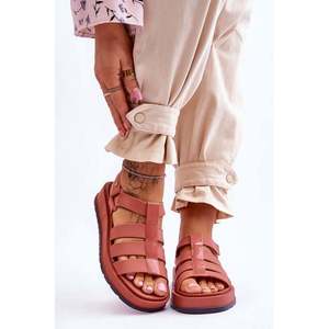 ZAXY Dámské veganské sandály na suchý zip JJ285016 Dusty Pink obraz