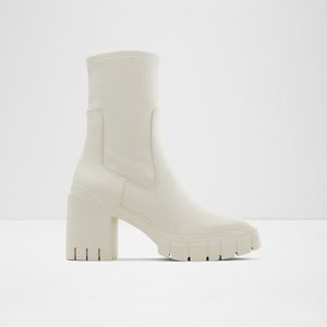 Bílé dámské kotníkové boty na podpatku ALDO Upstage obraz