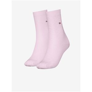 Sada dvou párů dámských ponožek ve světle růžové barvě Tommy Hilfiger Underwear obraz