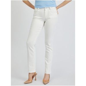 Orsay Bílé dámské straight fit džíny - Dámské obraz