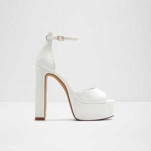 Bílé dámské sandály na vysokém podpatku ALDO Nisa obraz