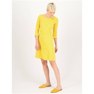 Žluté dámské vzorované šaty Blutsgeschwister obraz