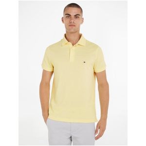 Žluté pánské polo tričko Tommy Hilfiger obraz