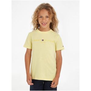 Světle žluté dětské tričko Tommy Hilfiger obraz