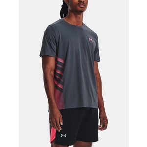 Růžovo-šedé pánské sportovní tričko Under Armour UA ISO-CHILL LASER HEAT SS obraz