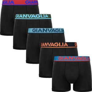 5PACK pánské boxerky Gianvaglia černé obraz