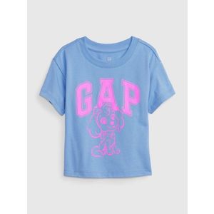 Růžovo-modré holčičí tričko s logem GAP obraz