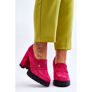 Elegantní semišové boty na vysokém podpatku Fuchsie Mintore obraz