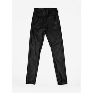 Orsay Černé dámské koženkové kalhoty - Dámské obraz
