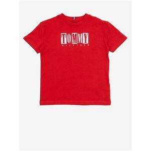 Červené klučičí tričko Tommy Hilfiger - Kluci obraz