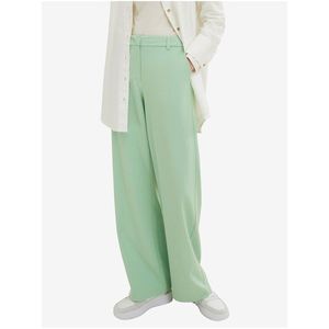Světle zelené dámské široké kalhoty Tom Tailor - Dámské obraz