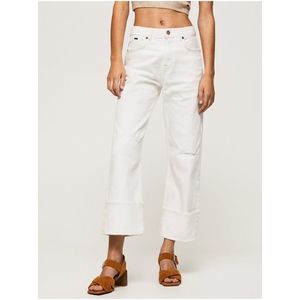 Bílé dámské straight fit džíny Pepe Jeans - Dámské obraz