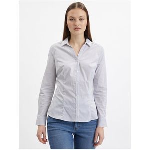 Modro-bílá dámská pruhovaná košile ORSAY obraz