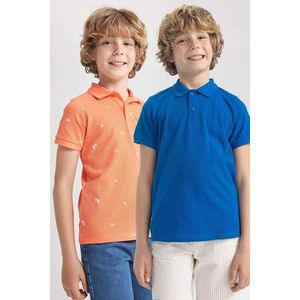 DEFACTO Chlapecké pravidelné tričko s krátkým rukávem 2-pack Polo T-Shirt obraz