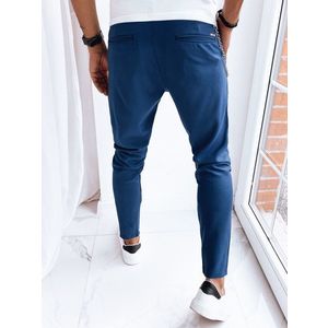 Tmavě modré pánské ležérní kalhoty Dstreet obraz