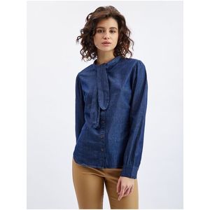 Orsay Modrá dámská džínová košile - Dámské obraz