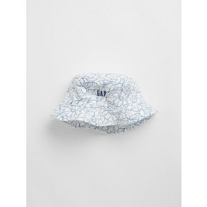 Modro-bílý dětský květovaný klobouk GAP obraz