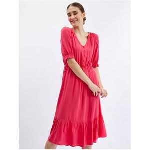 Tmavě růžové dámské šaty ORSAY obraz