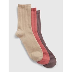 Sada tří párů pánských ponožek v béžové, korálové a hnědé barvě GAP obraz