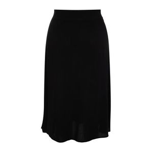 Trendyol Curve Black Viscose Woven Skirt with Slit Detail. obraz