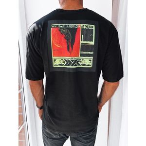 Pánské tričko s černým potiskem Dstreet obraz