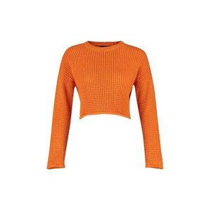 Trendyol Orange Crop pletený svetr obraz
