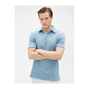 Koton Basic Polo tričko na knoflíky Slim Fit Krátký rukáv Bavlna obraz