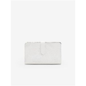 Bílá dámská květovaná peněženka Desigual Alpha Pia Medium - Dámské obraz