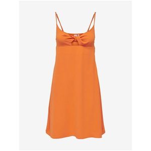 Oranžové dámské šaty ONLY Mette - Dámské obraz