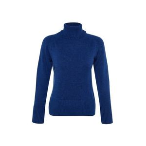Trendyol Saks Měkký texturovaný základní pletený svetr obraz