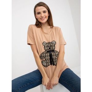 Camel dámské tričko s medvídkem a 3D aplikací obraz