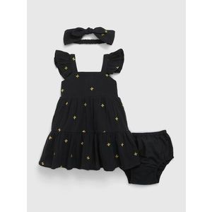 Baby vzorované šaty s volánky obraz