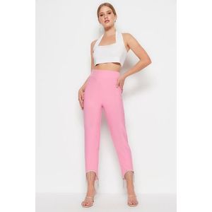 Trendyol světle růžový doplněk Detailní kalhoty obraz