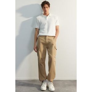 Trendyol Limitovaná Edice Volné Kalhoty v Barvě Norek obraz