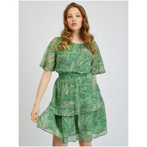 Zelené dámské vzorované šaty ORSAY obraz