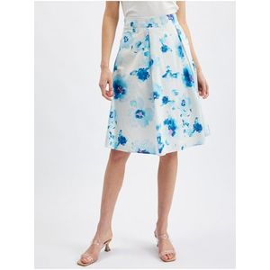 Orsay Modro-bílá dámská květovaná sukně - Dámské obraz