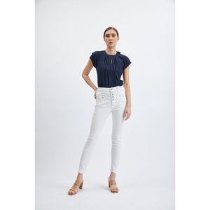 Orsay Bílé dámské skinny fit džíny - Dámské obraz