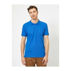 Koton Pánské tričko Saxe Blue s rolákem obraz