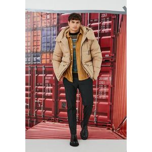 Koton Oversize kabát s kapucí s vysokým výstřihem obraz
