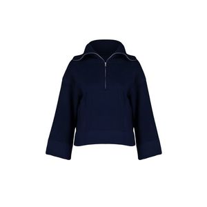 Trendyol Navy Blue Wide Fit Soft Textured Basic Knitwear Sweater obraz